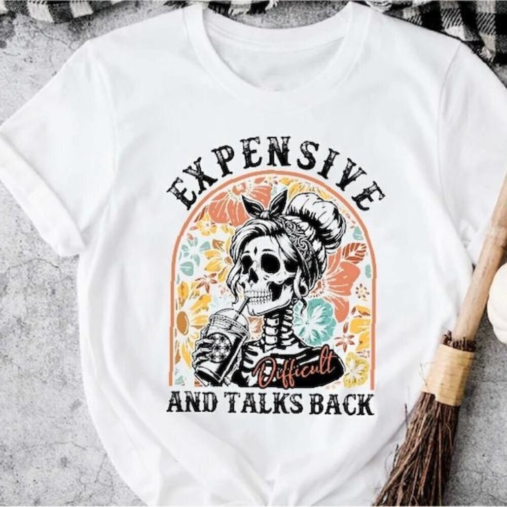 Skeleton Talks Back Halloween Humor Gift Unisex T-Shirt